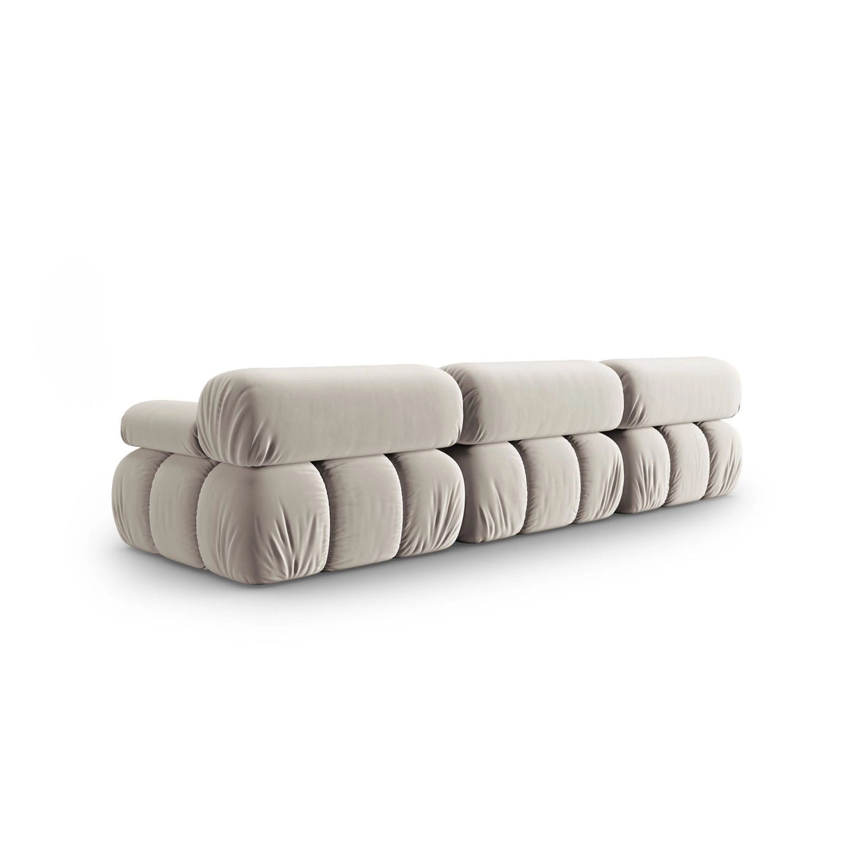 Cortina Modulares 3-Sitzer Sofa aus Samt in Dunkelbeige (Bluvel 30), 282x94 cm von Cosmopolitan Design – Bild 4