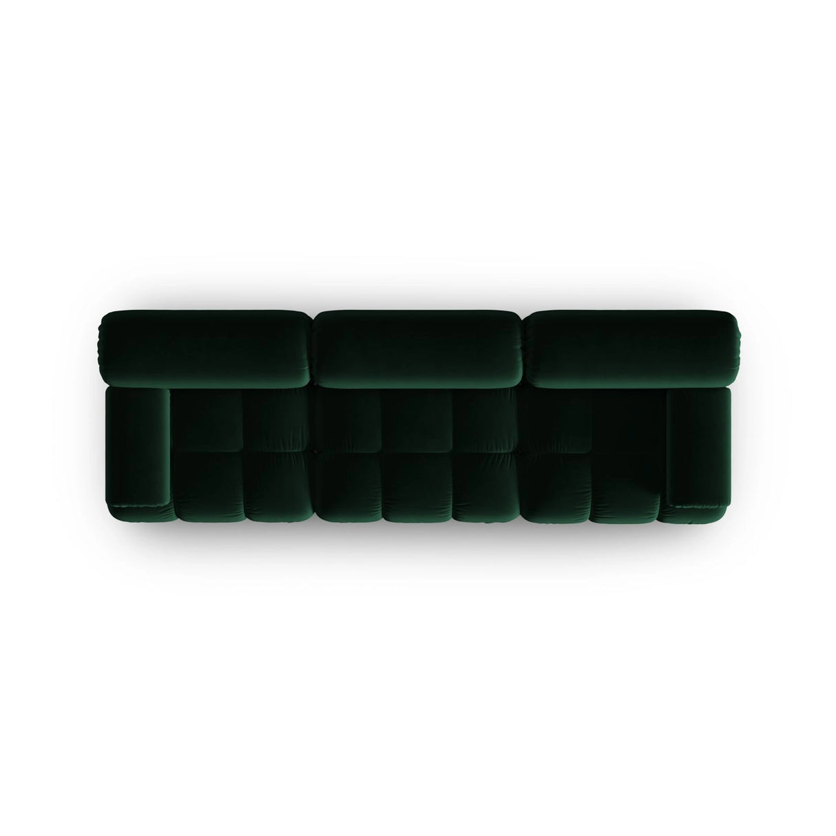 Cortina Modulares 3-Sitzer Sofa aus Samt in Flaschengrün (Bluvel 78), 282x94 cm von Cosmopolitan Design – Bild 5