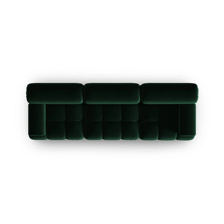 Cortina Modulares 3-Sitzer Sofa aus Samt in Flaschengrün (Bluvel 78), 282x94 cm von Cosmopolitan Design – Bild 5