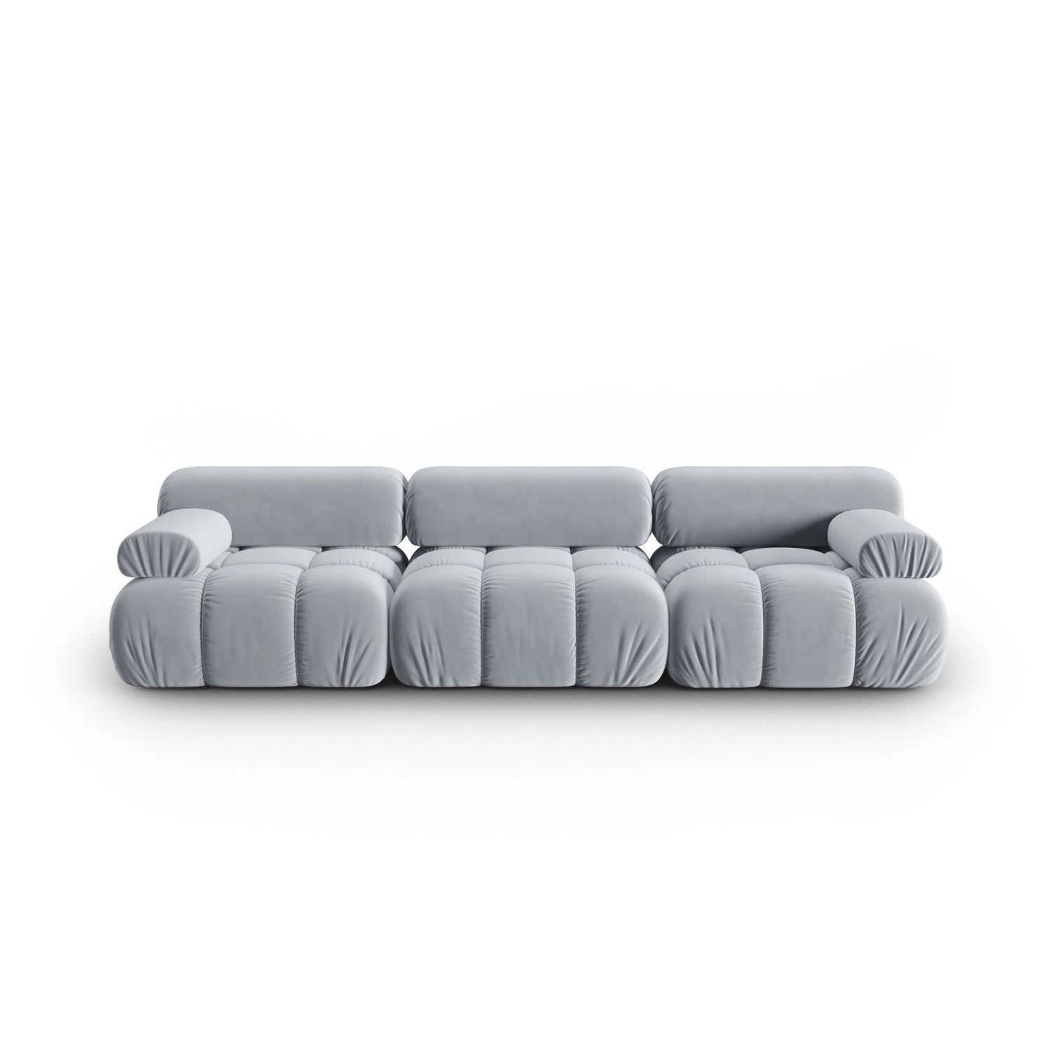 Cortina Modulares 3-Sitzer Sofa aus Samt in Hellblau (Bluvel 06), 282x94 cm von Cosmopolitan Design – Bild 1