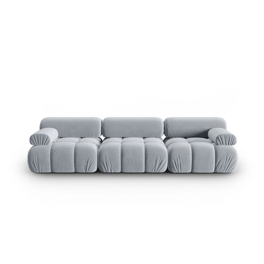 Cortina Modulares 3-Sitzer Sofa aus Samt in Hellblau (Bluvel 06), 282x94 cm von Cosmopolitan Design – Bild 1