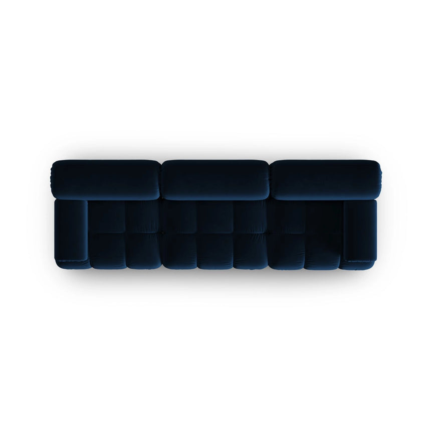 Cortina Modulares 3-Sitzer Sofa aus Samt in Königsblau (Bluvel 86), 282x94 cm von Cosmopolitan Design – Bild 5