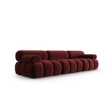 Cortina Modulares 3-Sitzer Sofa aus Samt in Rot (Bluvel 59), 282x94 cm von Cosmopolitan Design – Bild 3