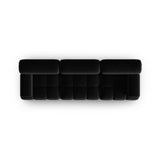 Cortina Modulares 3-Sitzer Sofa aus Samt in Schwarz (Bluvel 19), 282x94 cm von Cosmopolitan Design – Bild 5