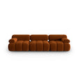 Cortina Modulares 3-Sitzer Sofa aus Samt in Terrakotta (Bluvel 4215), 282x94 cm von Cosmopolitan Design – Bild 1