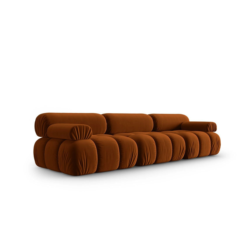 Cortina Modulares 3-Sitzer Sofa aus Samt in Terrakotta (Bluvel 4215), 282x94 cm von Cosmopolitan Design – Bild 3