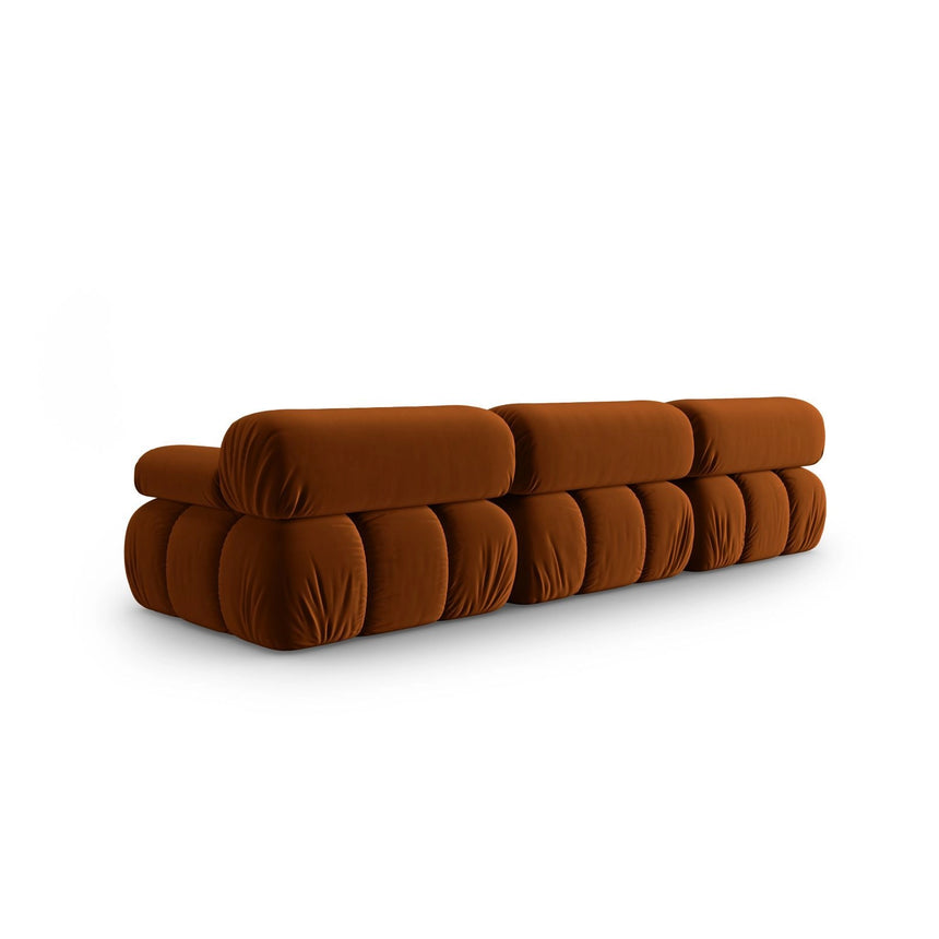 Cortina Modulares 3-Sitzer Sofa aus Samt in Terrakotta (Bluvel 4215), 282x94 cm von Cosmopolitan Design – Bild 4