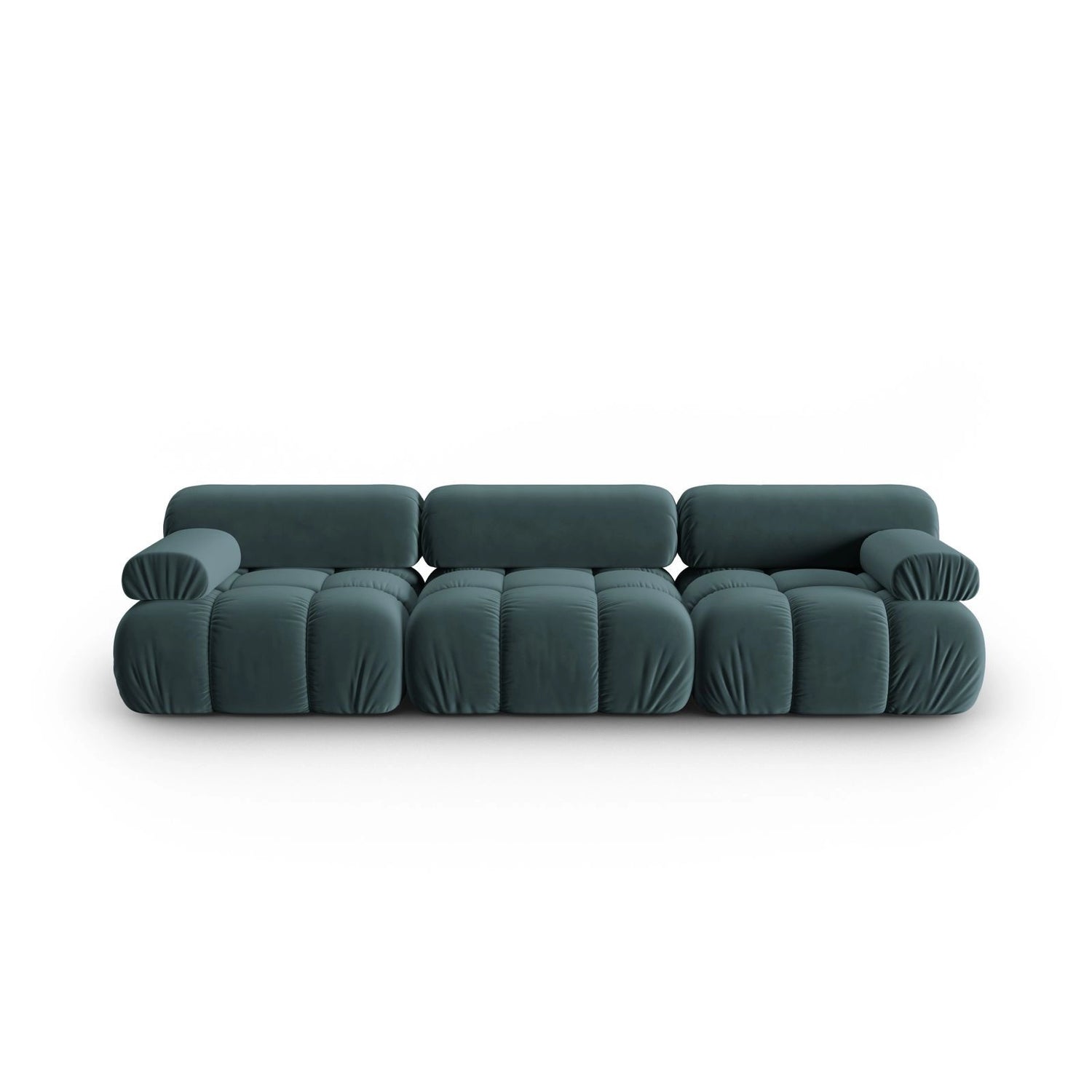 Cortina Modulares 3-Sitzer Sofa aus Samt in Türkis (Bluvel 85), 282x94 cm von Cosmopolitan Design – Bild 1