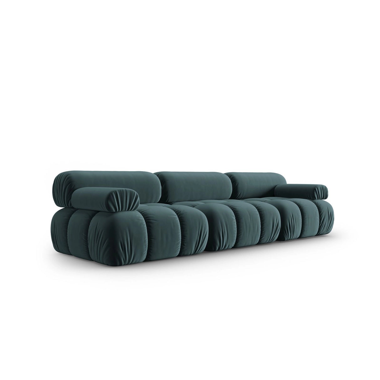 Cortina Modulares 3-Sitzer Sofa aus Samt in Türkis (Bluvel 85), 282x94 cm von Cosmopolitan Design – Bild 3
