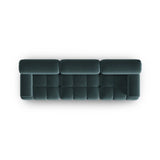 Cortina Modulares 3-Sitzer Sofa aus Samt in Türkis (Bluvel 85), 282x94 cm von Cosmopolitan Design – Bild 5