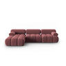 Cortina Modulares 4-Sitzer Ecksofa, Linke Seite, aus Samt, 282x155 cm von Cosmopolitan Design – Bild 1