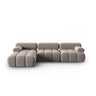 Cortina Modulares 4-Sitzer Ecksofa, Linke Seite, aus Samt in Cappuccino (Bluvel 40), 282x155 cm von Cosmopolitan Design – Bild 1