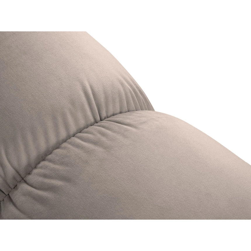 Cortina Modulares 4-Sitzer Ecksofa, Linke Seite, aus Samt in Cappuccino (Bluvel 40), 282x155 cm von Cosmopolitan Design – Bild 7