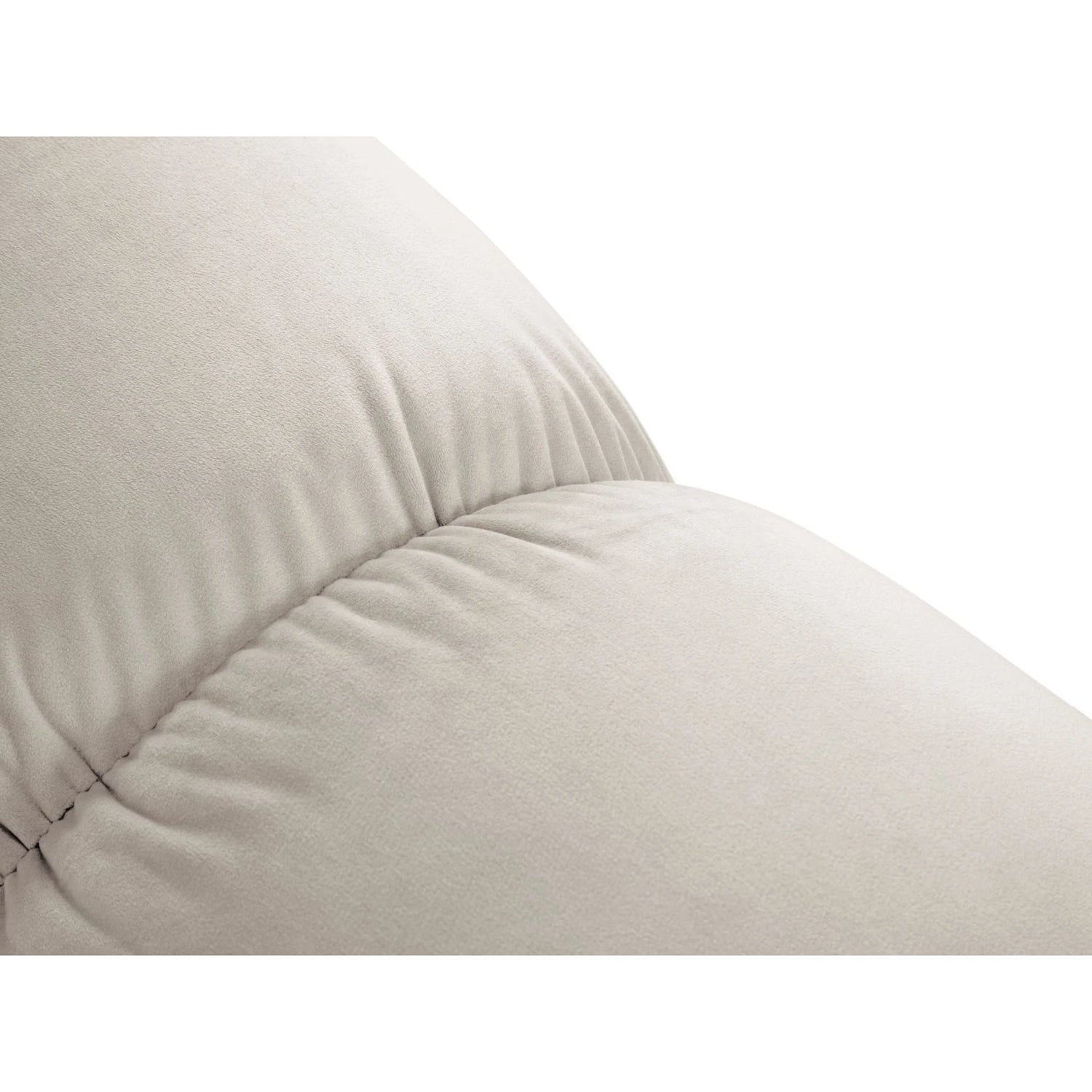 Cortina Modulares 4-Sitzer Ecksofa, Linke Seite, aus Samt in Dunkelbeige (Bluvel 30), 282x155 cm von Cosmopolitan Design – Bild 7