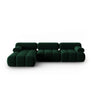 Cortina Modulares 4-Sitzer Ecksofa, Linke Seite, aus Samt in Flaschengrün (Bluvel 78), 282x155 cm von Cosmopolitan Design – Bild 1