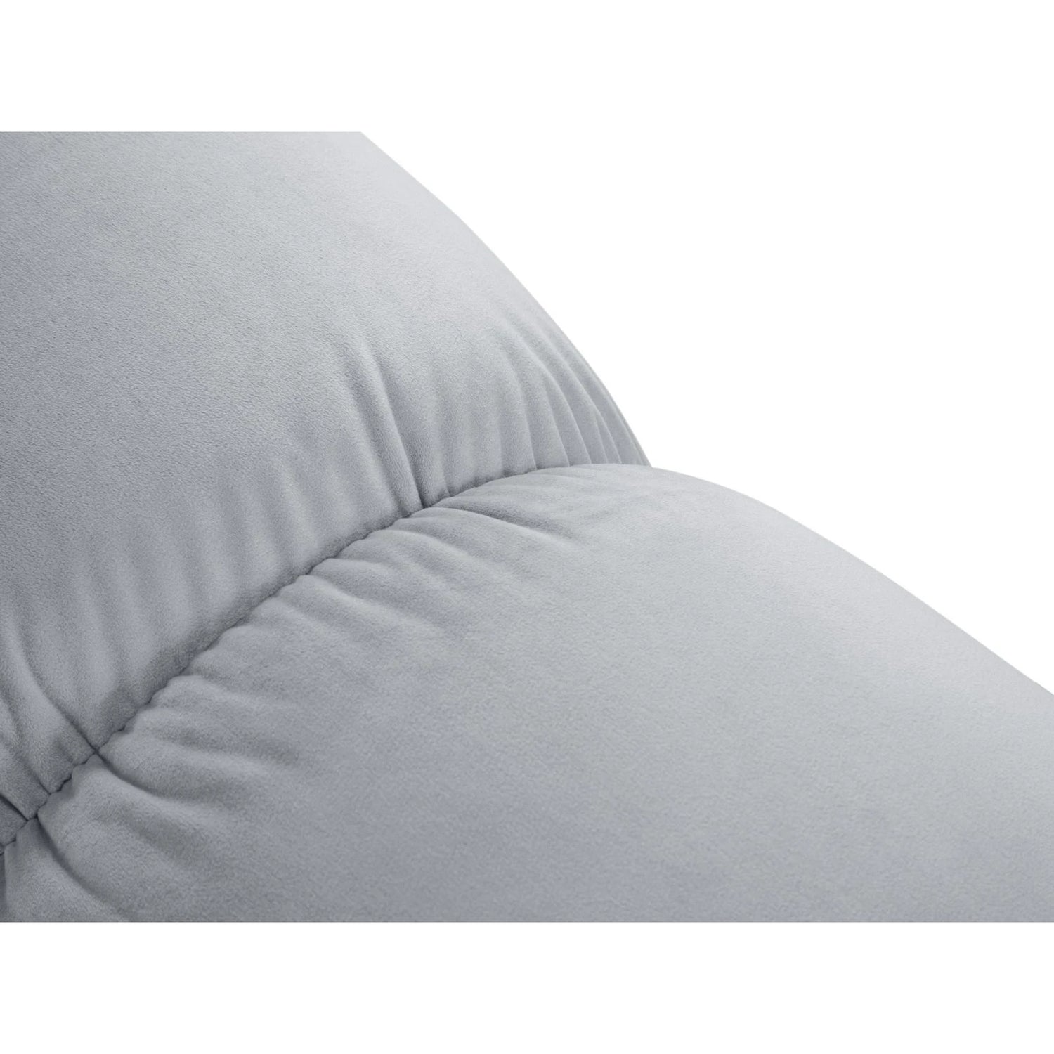 Cortina Modulares 4-Sitzer Ecksofa, Linke Seite, aus Samt in Hellblau (Bluvel 06), 282x155 cm von Cosmopolitan Design – Bild 7