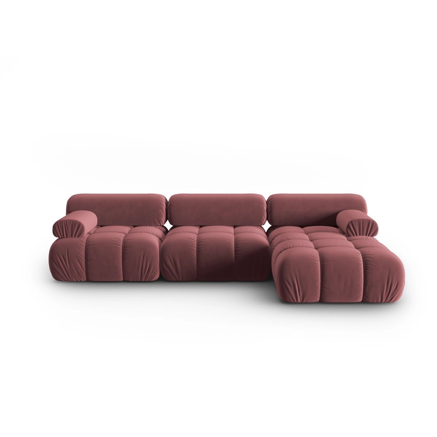 Cortina Modulares 4-Sitzer Ecksofa, Rechte Seite, aus Samt, 282x155 cm von Cosmopolitan Design – Bild 1