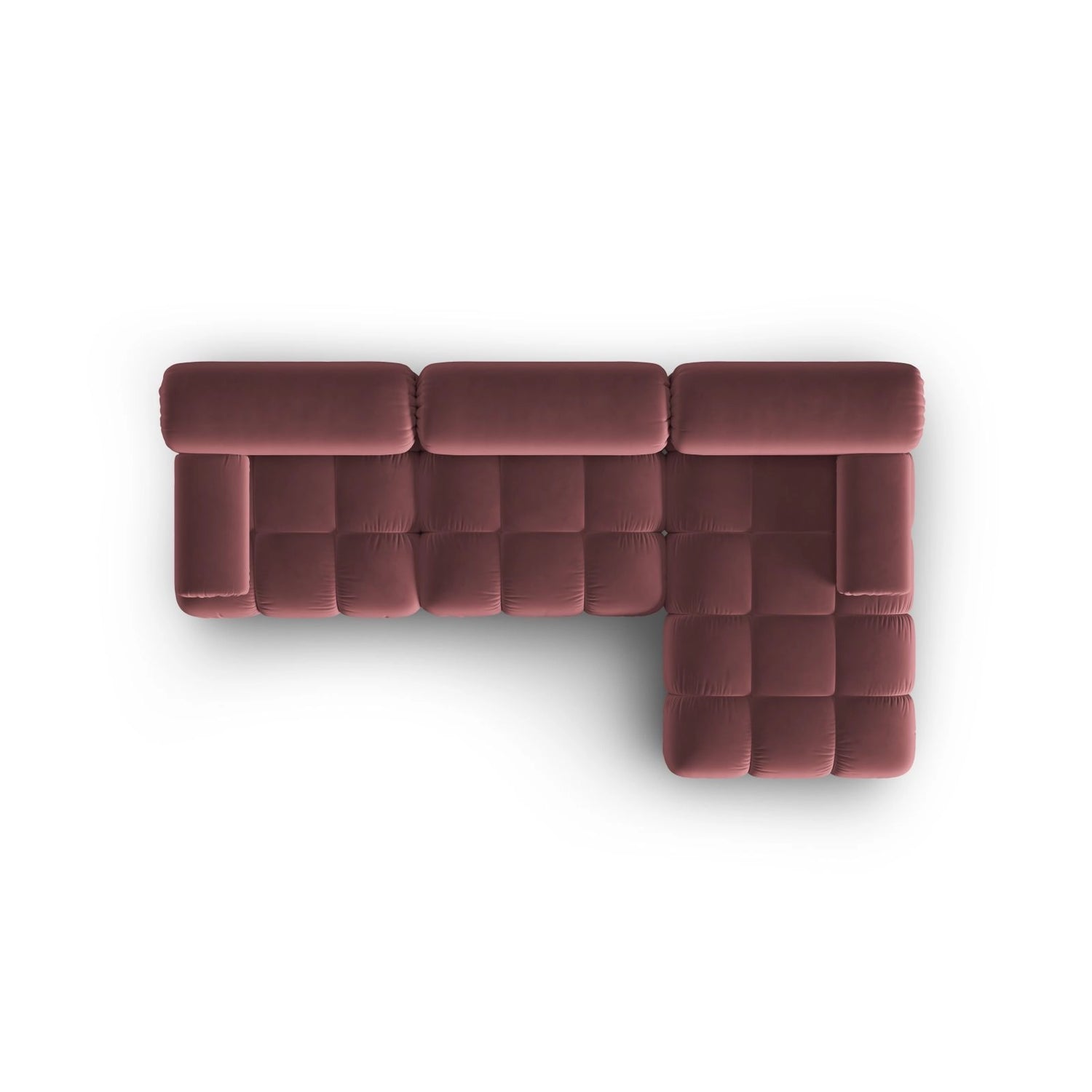 Cortina Modulares 4-Sitzer Ecksofa, Rechte Seite, aus Samt, 282x155 cm von Cosmopolitan Design – Bild 6
