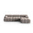 Cortina Modulares 4-Sitzer Ecksofa, Rechte Seite, aus Samt in Cappuccino (Bluvel 40), 282x155 cm von Cosmopolitan Design – Bild 1
