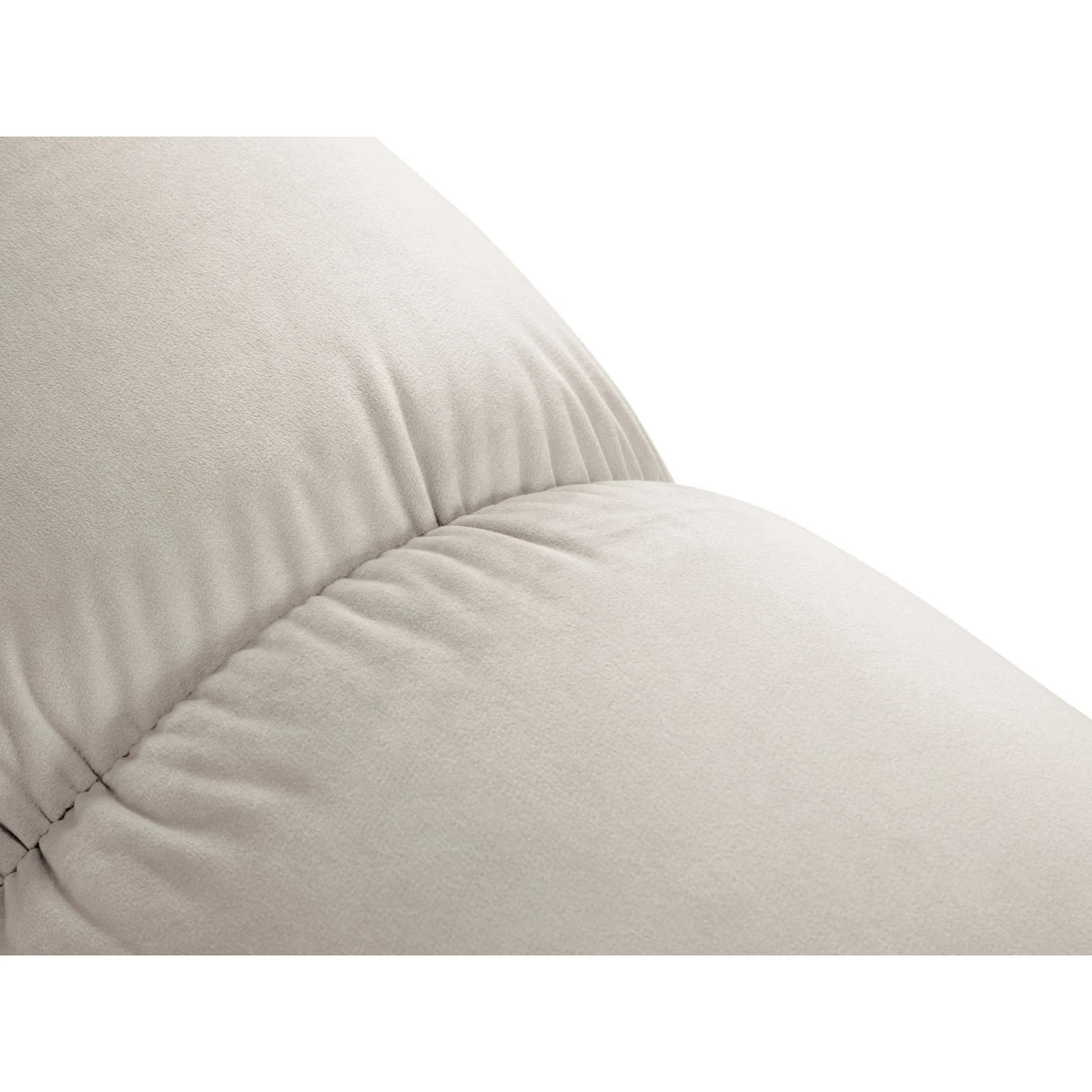 Cortina Modulares 4-Sitzer Ecksofa, Rechte Seite, aus Samt in Dunkelbeige (Bluvel 30), 282x155 cm von Cosmopolitan Design – Bild 7