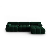 Cortina Modulares 4-Sitzer Ecksofa, Rechte Seite, aus Samt in Flaschengrün (Bluvel 78), 282x155 cm von Cosmopolitan Design – Bild 1