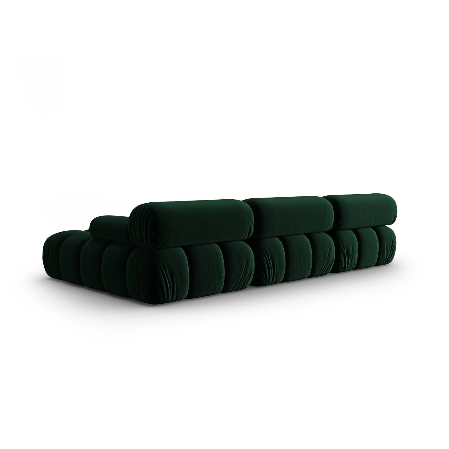 Cortina Modulares 4-Sitzer Ecksofa, Rechte Seite, aus Samt in Flaschengrün (Bluvel 78), 282x155 cm von Cosmopolitan Design – Bild 5