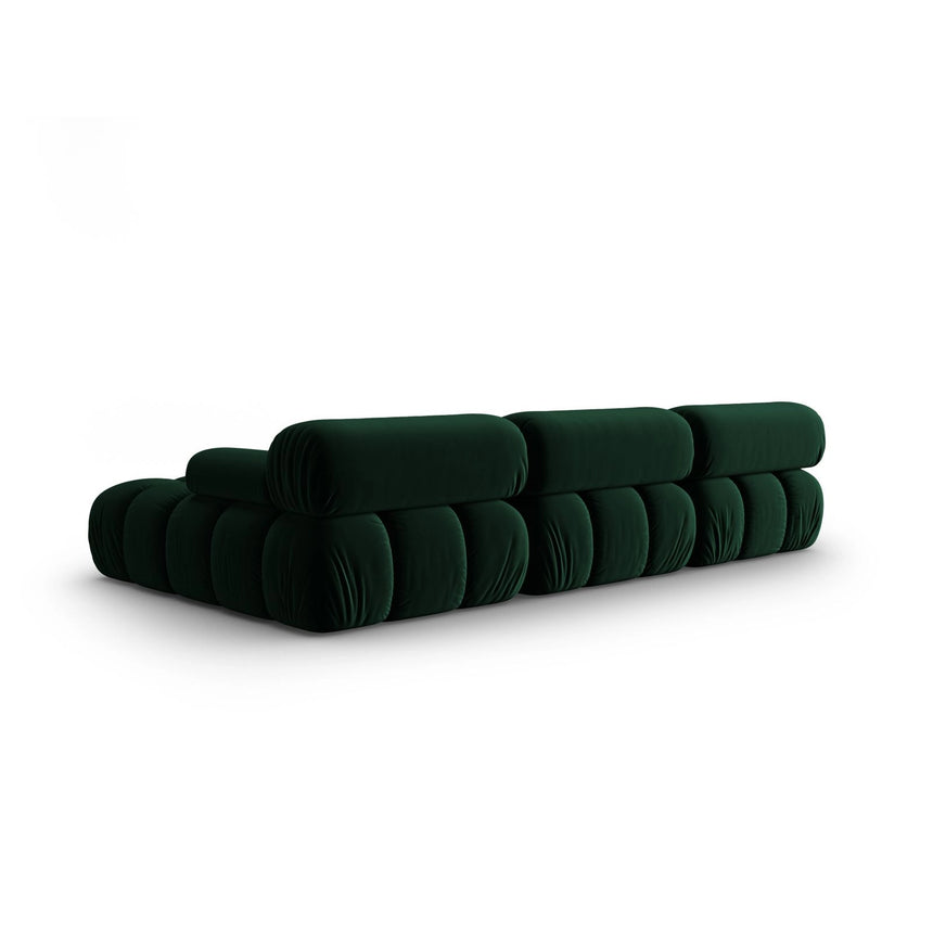 Cortina Modulares 4-Sitzer Ecksofa, Rechte Seite, aus Samt in Flaschengrün (Bluvel 78), 282x155 cm von Cosmopolitan Design – Bild 5