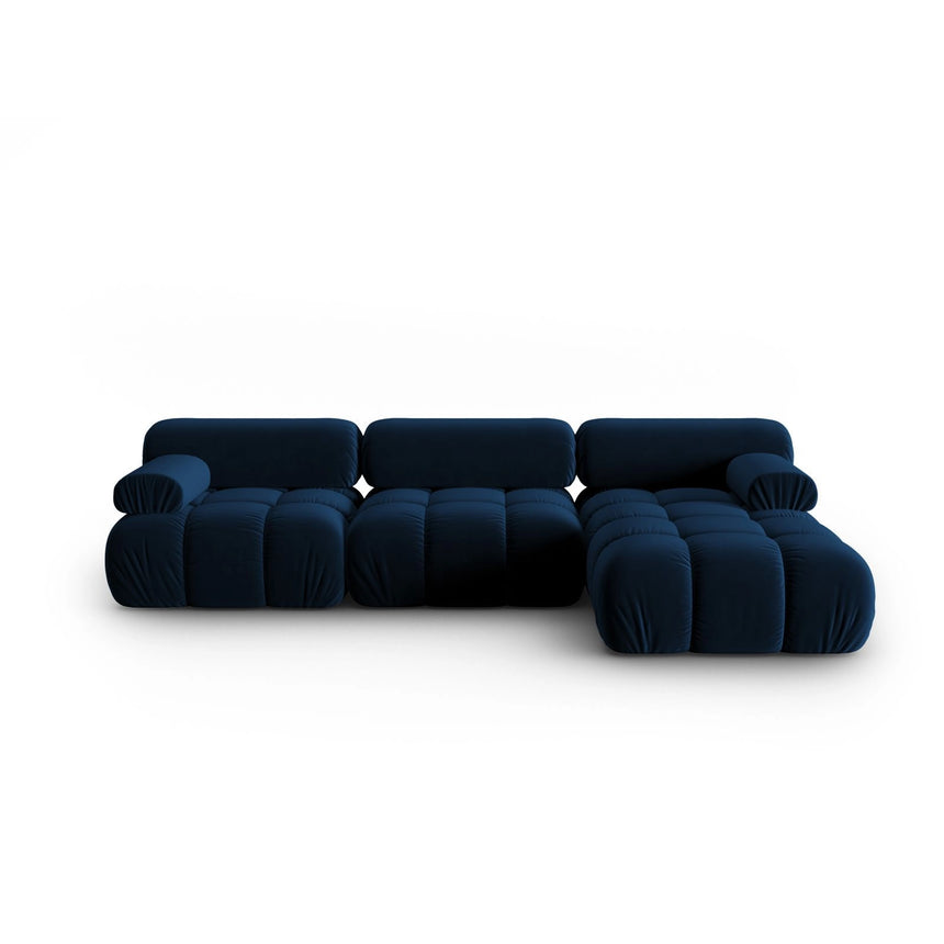 Cortina Modulares 4-Sitzer Ecksofa, Rechte Seite, aus Samt in Königsblau (Bluvel 86), 282x155 cm von Cosmopolitan Design – Bild 1