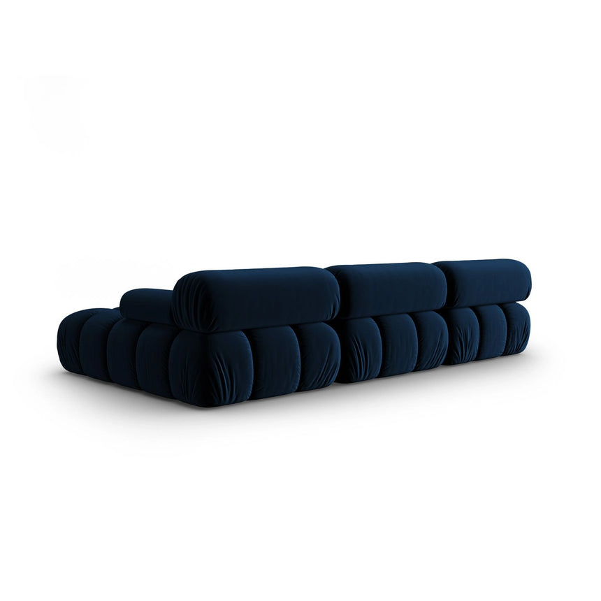 Cortina Modulares 4-Sitzer Ecksofa, Rechte Seite, aus Samt in Königsblau (Bluvel 86), 282x155 cm von Cosmopolitan Design – Bild 5