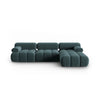 Cortina Modulares 4-Sitzer Ecksofa, Rechte Seite, aus Samt in Türkis (Bluvel 85), 282x155 cm von Cosmopolitan Design – Bild 1