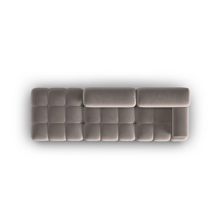Cortina Modulares 4-Sitzer Sofa, Linke Seite, aus Samt in Cappuccino (Bluvel 40), 282x94 cm von Cosmopolitan Design – Bild 5