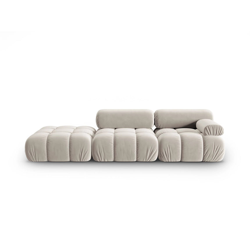 Cortina Modulares 4-Sitzer Sofa, Linke Seite, aus Samt in Dunkelbeige (Bluvel 30), 282x94 cm von Cosmopolitan Design – Bild 1
