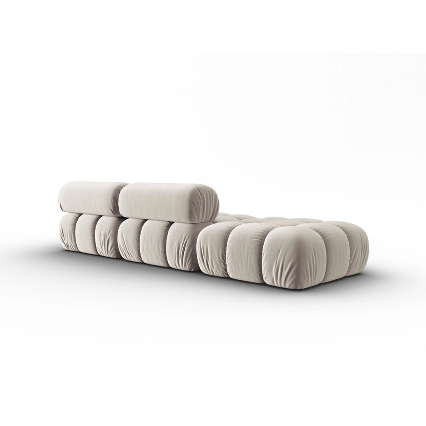 Cortina Modulares 4-Sitzer Sofa, Linke Seite, aus Samt in Dunkelbeige (Bluvel 30), 282x94 cm von Cosmopolitan Design – Bild 4