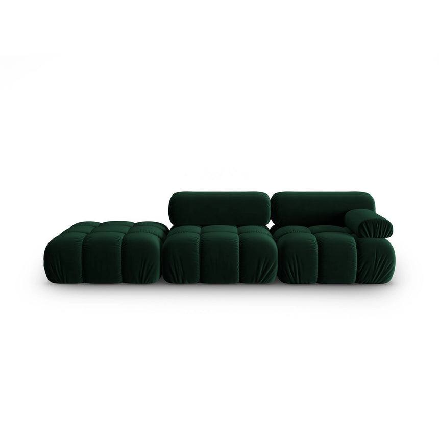 Cortina Modulares 4-Sitzer Sofa, Linke Seite, aus Samt in Flaschengrün (Bluvel 78), 282x94 cm von Cosmopolitan Design – Bild 1