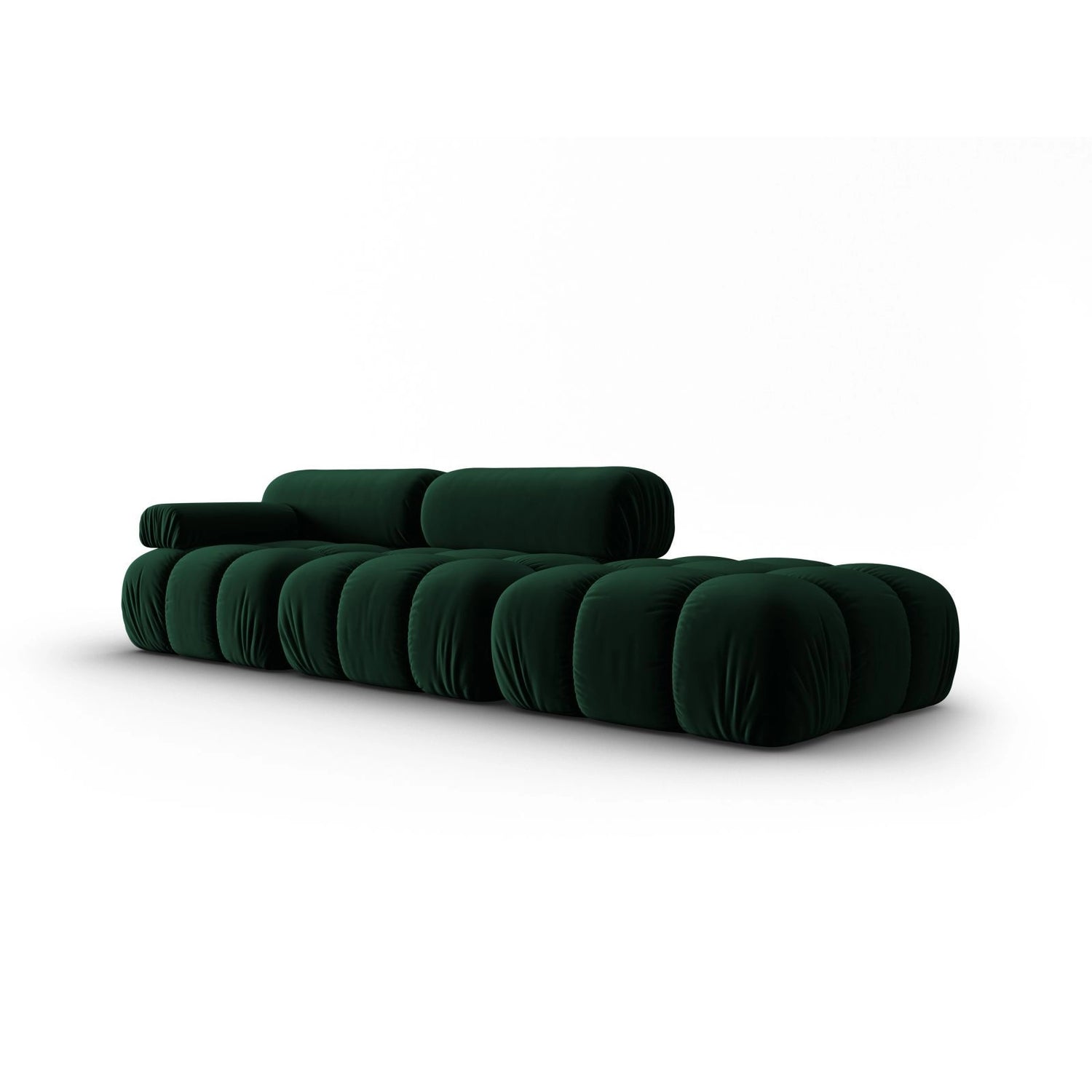 Cortina Modulares 4-Sitzer Sofa, Linke Seite, aus Samt in Flaschengrün (Bluvel 78), 282x94 cm von Cosmopolitan Design – Bild 3