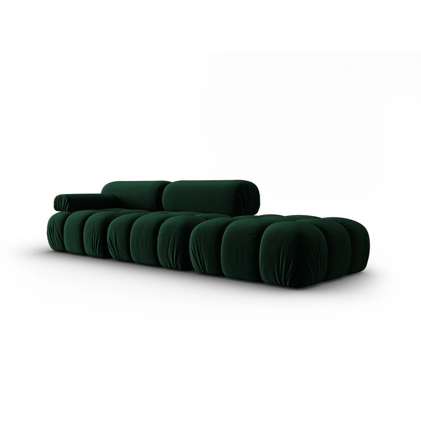 Cortina Modulares 4-Sitzer Sofa, Linke Seite, aus Samt in Flaschengrün (Bluvel 78), 282x94 cm von Cosmopolitan Design – Bild 3