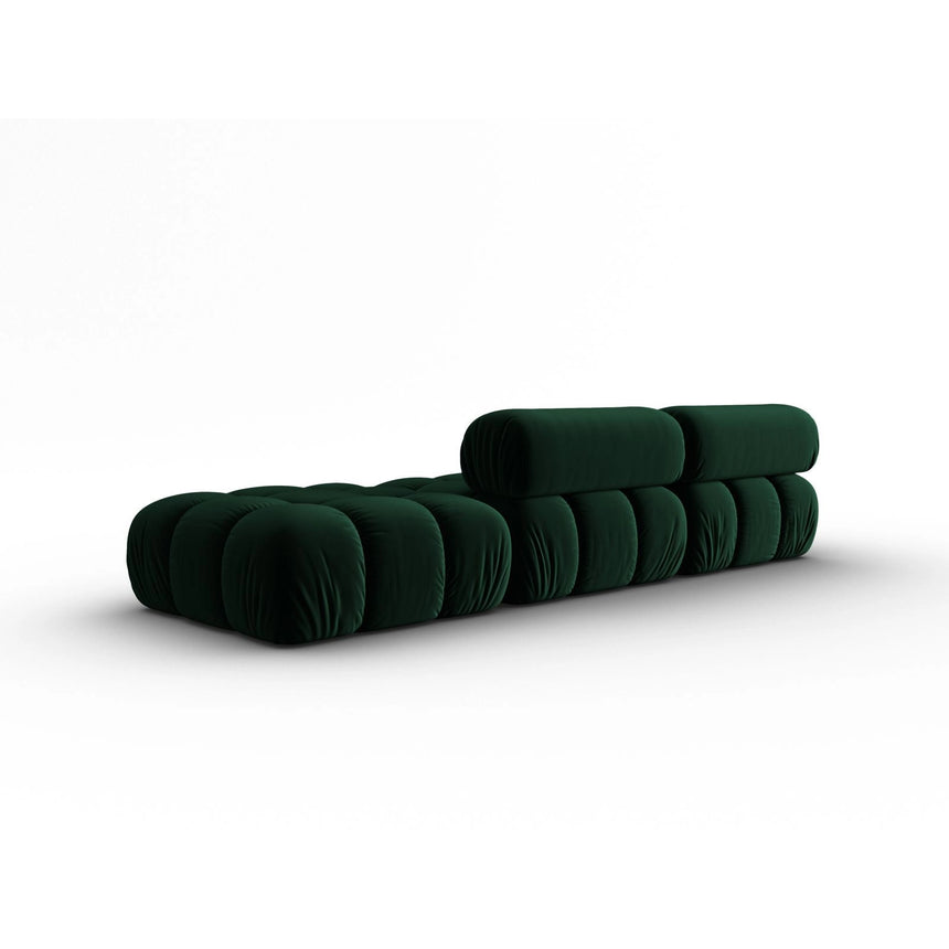 Cortina Modulares 4-Sitzer Sofa, Linke Seite, aus Samt in Flaschengrün (Bluvel 78), 282x94 cm von Cosmopolitan Design – Bild 4