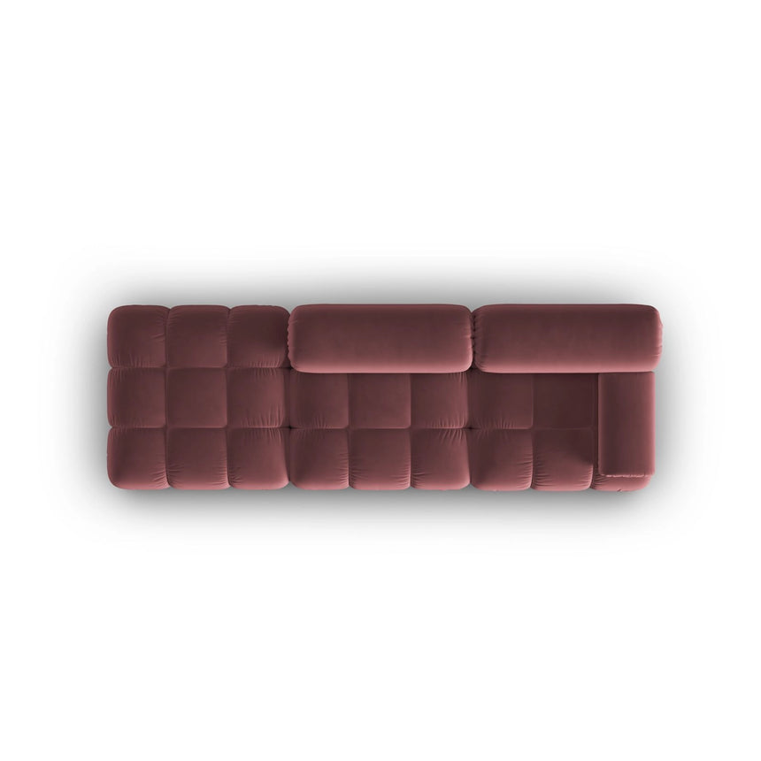 Cortina Modulares 4-Sitzer Sofa, Linke Seite, aus Samt in Rosa (Bluvel 91), 282x94 cm von Cosmopolitan Design – Bild 5