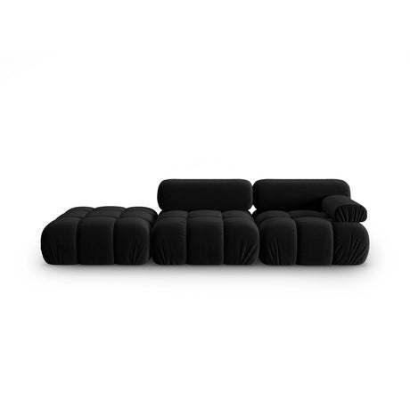 Cortina Modulares 4-Sitzer Sofa, Linke Seite, aus Samt in Schwarz (Bluvel 19), 282x94 cm von Cosmopolitan Design – Bild 1
