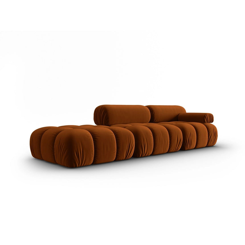Cortina Modulares 4-Sitzer Sofa, Linke Seite, aus Samt in Terrakotta (Bluvel 4215), 282x94 cm von Cosmopolitan Design – Bild 3