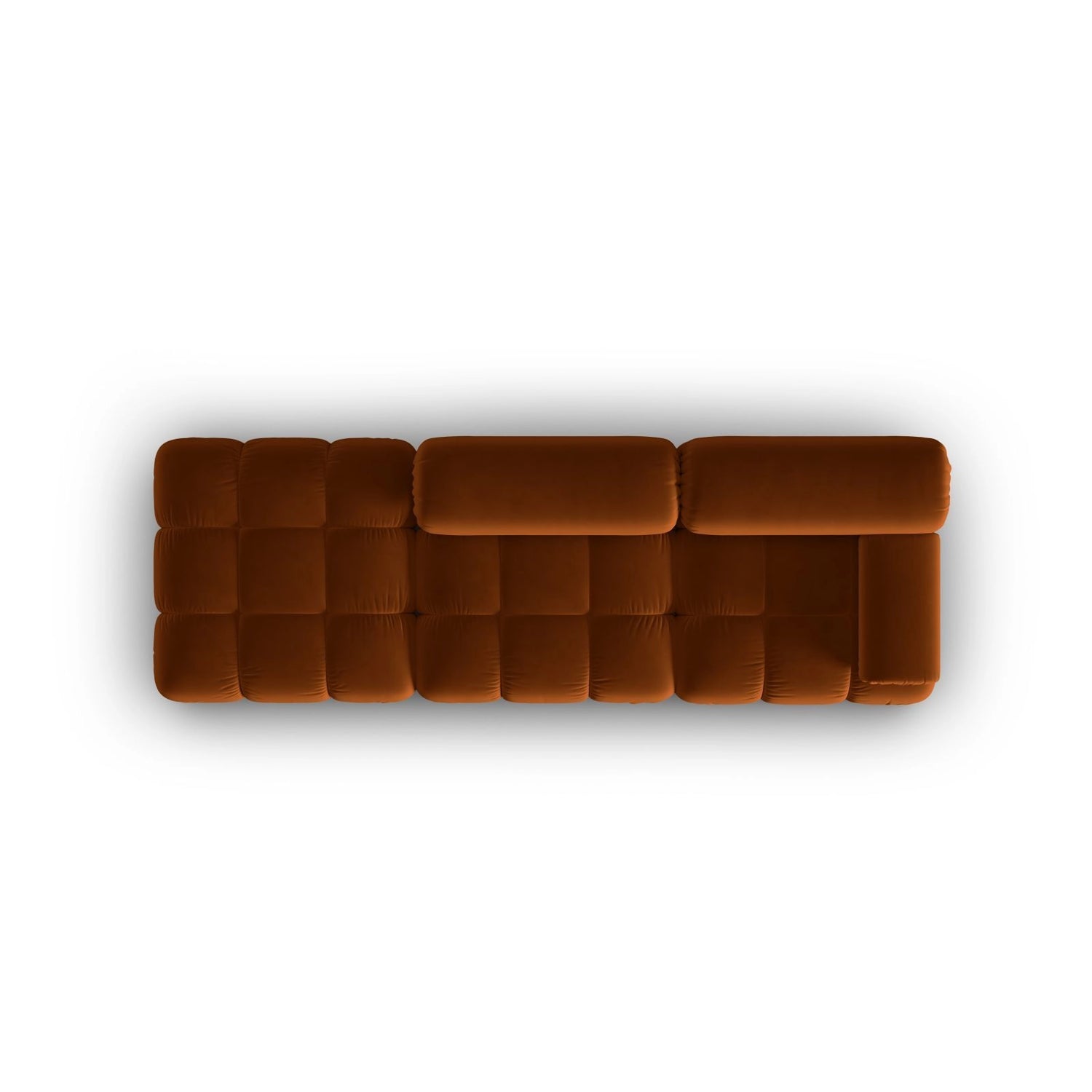 Cortina Modulares 4-Sitzer Sofa, Linke Seite, aus Samt in Terrakotta (Bluvel 4215), 282x94 cm von Cosmopolitan Design – Bild 5