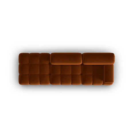 Cortina Modulares 4-Sitzer Sofa, Linke Seite, aus Samt in Terrakotta (Bluvel 4215), 282x94 cm von Cosmopolitan Design – Bild 5