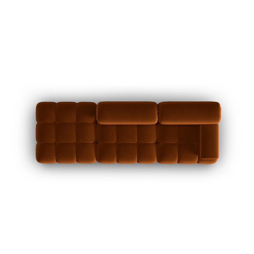 Cortina Modulares 4-Sitzer Sofa, Linke Seite, aus Samt in Terrakotta (Bluvel 4215), 282x94 cm von Cosmopolitan Design – Bild 5