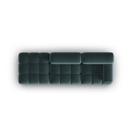 Cortina Modulares 4-Sitzer Sofa, Linke Seite, aus Samt in Türkis (Bluvel 85), 282x94 cm von Cosmopolitan Design – Bild 5