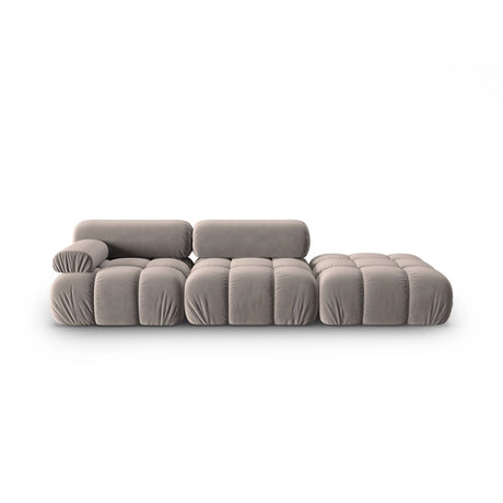 Cortina Modulares 4-Sitzer Sofa, Rechte Seite, aus Samt in Cappuccino (Bluvel 40), 282x94 cm von Cosmopolitan Design – Bild 1