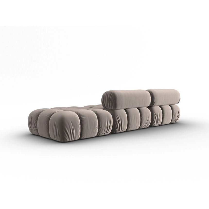 Cortina Modulares 4-Sitzer Sofa, Rechte Seite, aus Samt in Cappuccino (Bluvel 40), 282x94 cm von Cosmopolitan Design – Bild 4