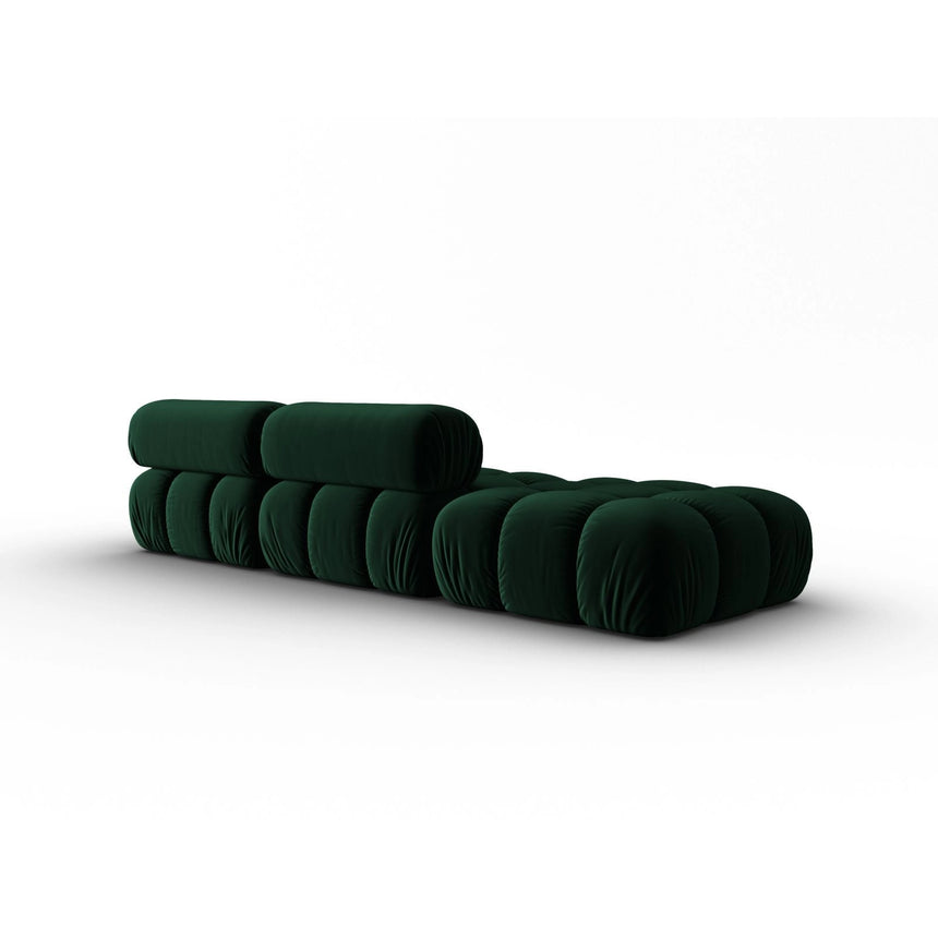 Cortina Modulares 4-Sitzer Sofa, Rechte Seite, aus Samt in Flaschengrün (Bluvel 78), 282x94 cm von Cosmopolitan Design – Bild 4