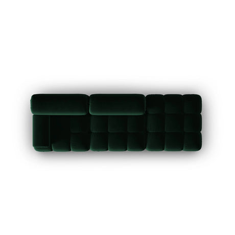 Cortina Modulares 4-Sitzer Sofa, Rechte Seite, aus Samt in Flaschengrün (Bluvel 78), 282x94 cm von Cosmopolitan Design – Bild 5