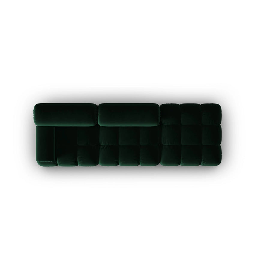 Cortina Modulares 4-Sitzer Sofa, Rechte Seite, aus Samt in Flaschengrün (Bluvel 78), 282x94 cm von Cosmopolitan Design – Bild 5