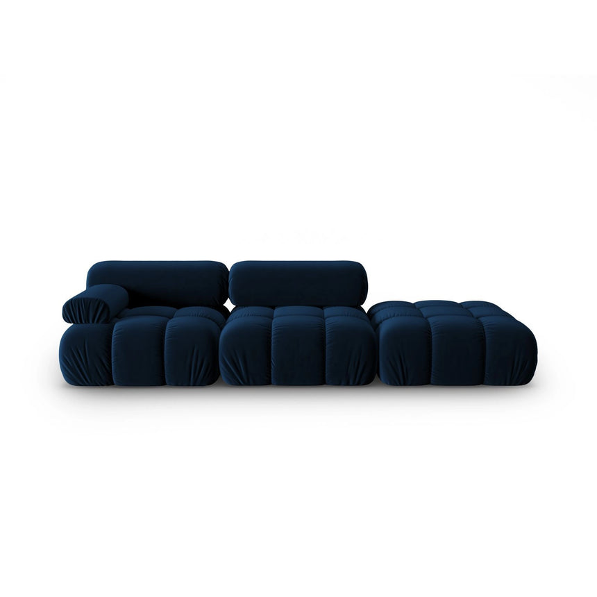 Cortina Modulares 4-Sitzer Sofa, Rechte Seite, aus Samt in Königsblau (Bluvel 86), 282x94 cm von Cosmopolitan Design – Bild 1